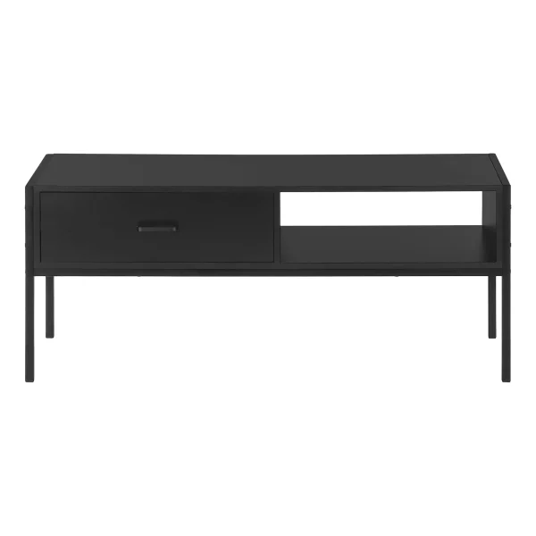 TV Stand, 48 Inch Contemporary Media Console with Storage Drawer for Living Room or Bedroom Style