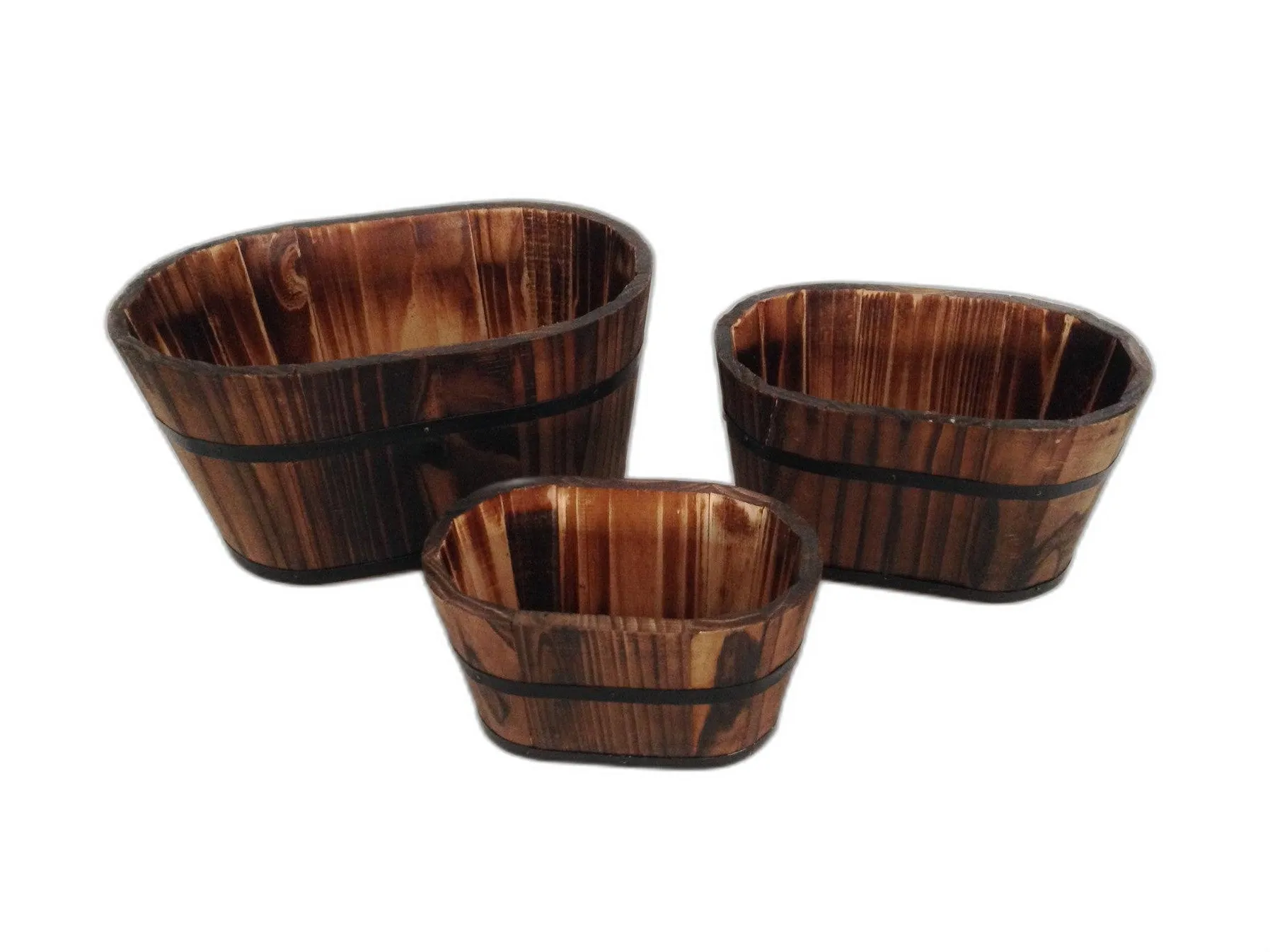 8u1-x-10-x-7-Brown-Wood-Garden-Planter-Set-Durable-3-Piece-Planters-for-Flowers-Vegetables_1