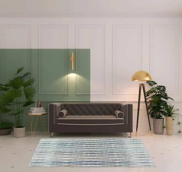 Handmade 5' x 8' Blue Ombre Tufted Area Rug – Add Style and Warmth to Your Living Space!