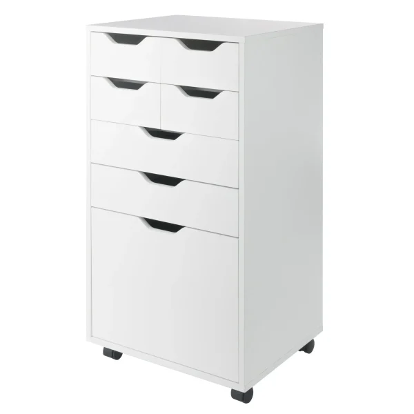 Halifax Multi-Storage Mobile Cabinet with Bins & Drawers - Versatile Organizer for Any Space