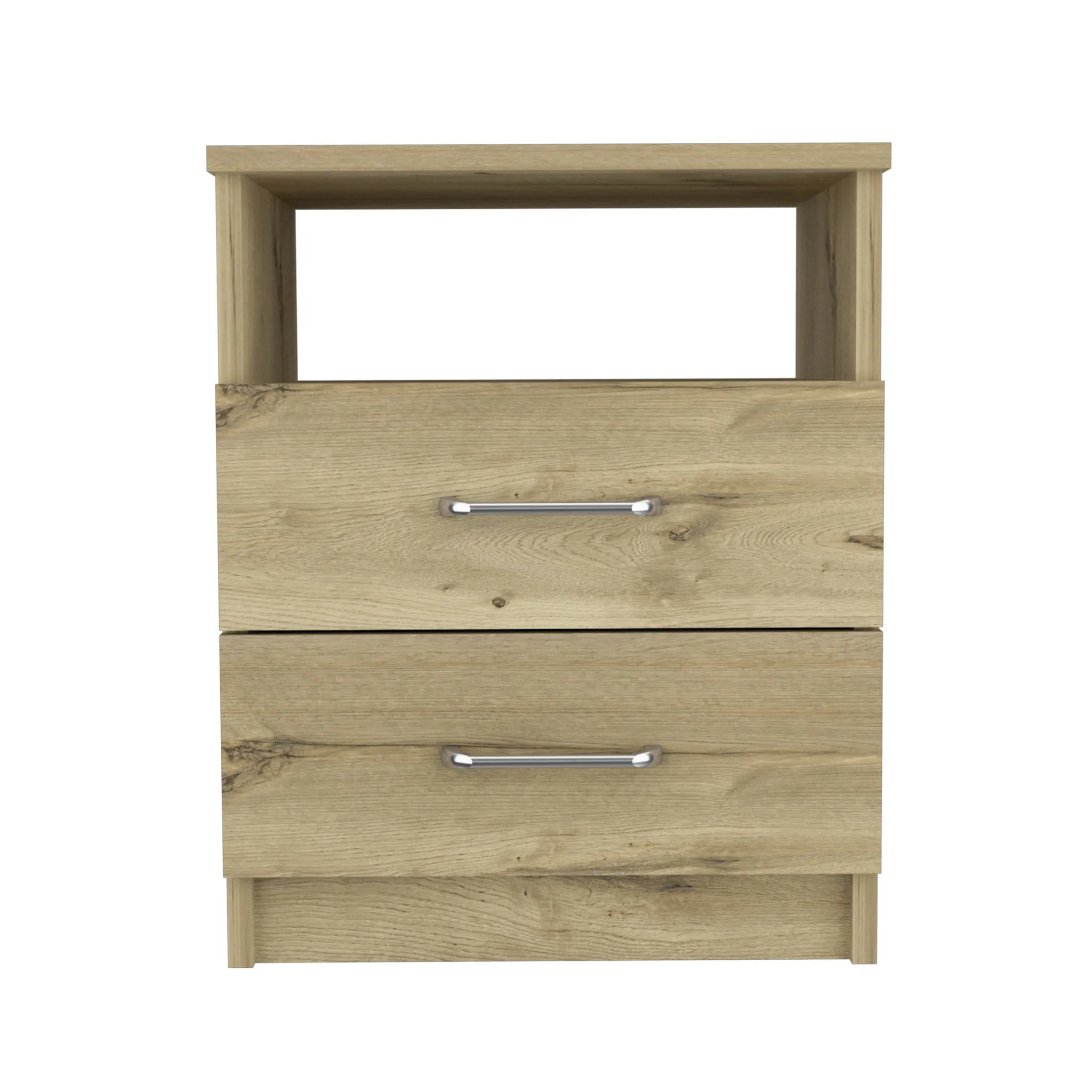 9hStylish-20-Oak-Two-Drawer-Nightstand-with-Shelf-Perfect-for-Bedroom-Living-Room-More-