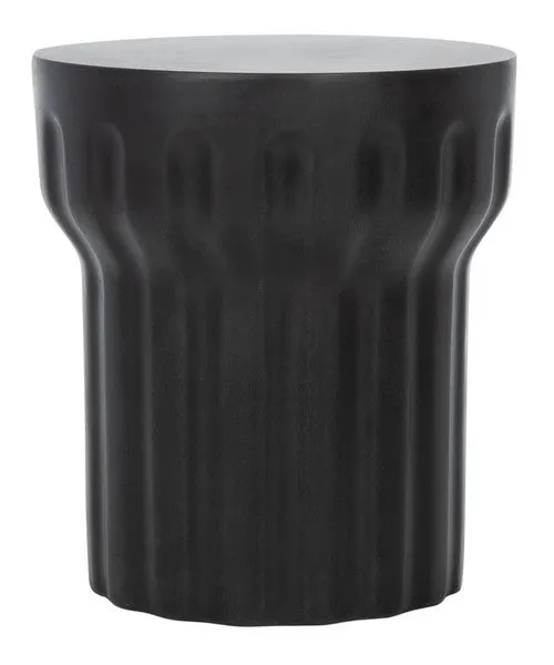 Vesta Modern Concrete Accent Table - 15.3-Inch Round Design for Indoor/Outdoor Luxury Living