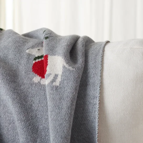 Sleighbells Pillow – Cozy 100% Cotton Front & Plush Sherpa Back for Ultimate Comfort & Style