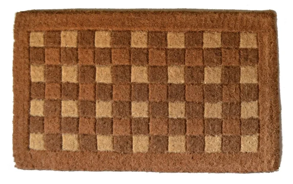 18 x 30 Brown Coir Outdoor Door Mat - Durable, Eco-Friendly Welcome Mat for Heavy Traffic