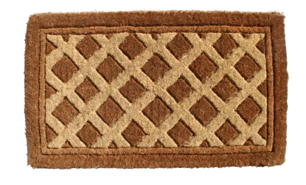 18 x 30 Brown Coir Outdoor Door Mat - Durable, Eco-Friendly, and Stylish Entrance Accessory